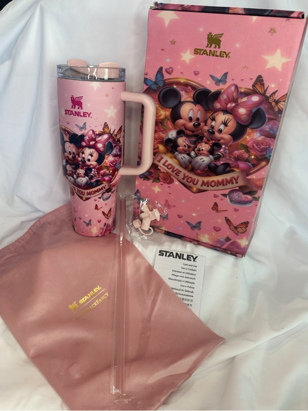 Limited Edition Stanley Minnie & Mickey 'I Love You Mommy' 40oz Tumbler